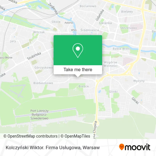 Карта Kolczyński Wiktor. Firma Usługowa
