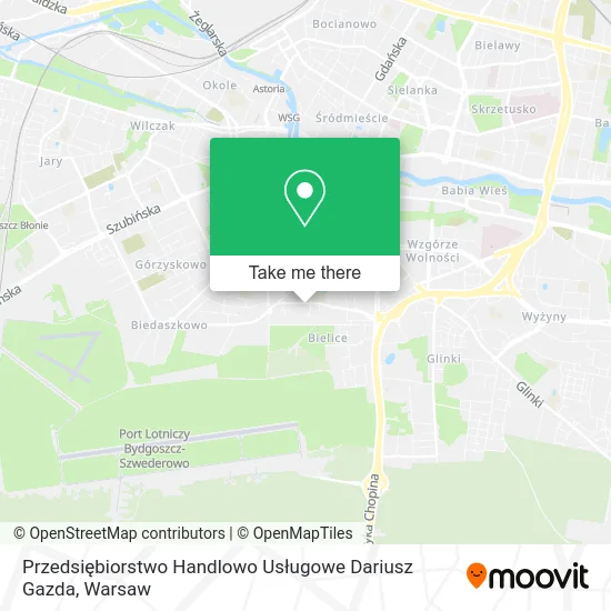 Карта Przedsiębiorstwo Handlowo Usługowe Dariusz Gazda