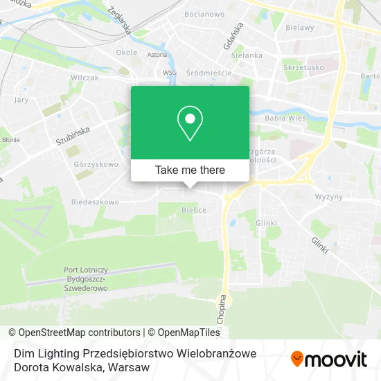 Карта Dim Lighting Przedsiębiorstwo Wielobranżowe Dorota Kowalska
