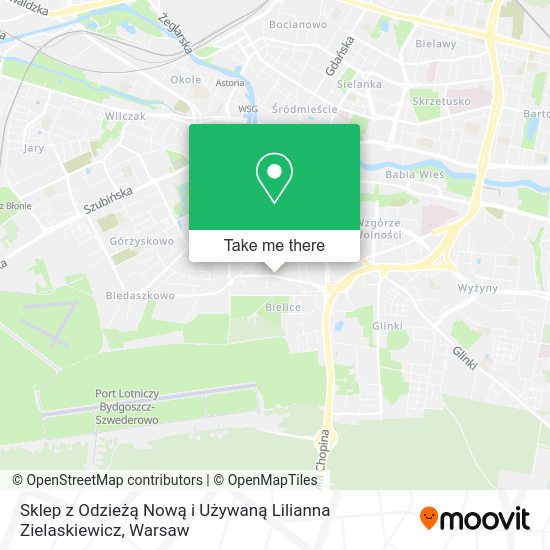 Sklep z Odzieżą Nową i Używaną Lilianna Zielaskiewicz map