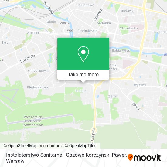 Instalatorstwo Sanitarne i Gazowe Korczynski Paweł map