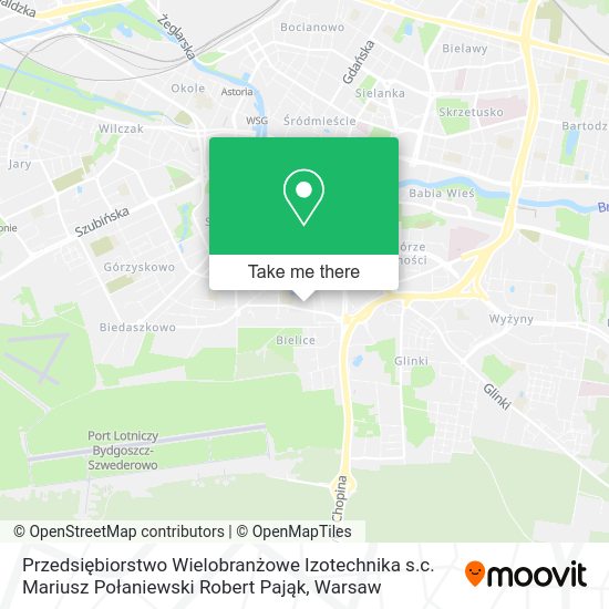 Przedsiębiorstwo Wielobranżowe Izotechnika s.c. Mariusz Połaniewski Robert Pająk map