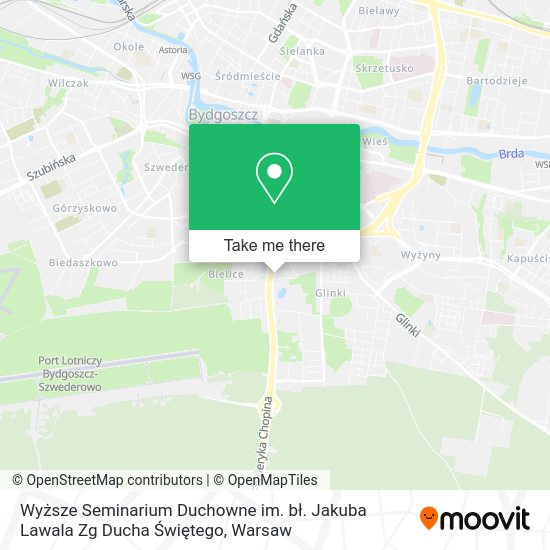 Wyższe Seminarium Duchowne im. bł. Jakuba Lawala Zg Ducha Świętego map