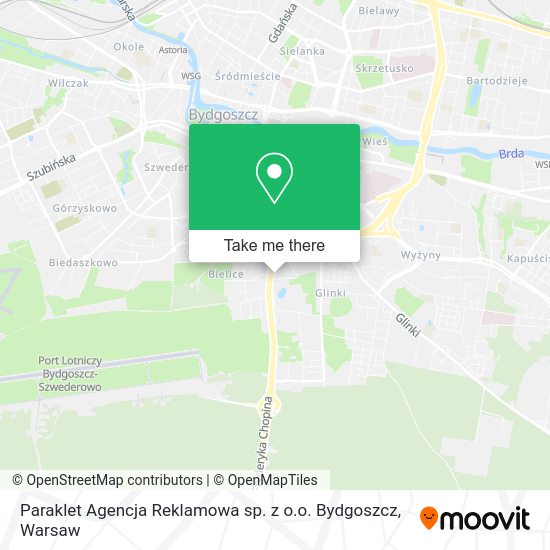 Карта Paraklet Agencja Reklamowa sp. z o.o. Bydgoszcz