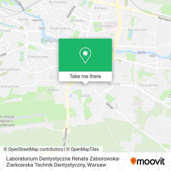 Карта Laboratorium Dentystyczne Renata Zaborowska-Ziarkowska Technik Dentystyczny