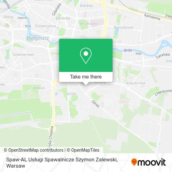 Spaw-AL Usługi Spawalnicze Szymon Zalewski map