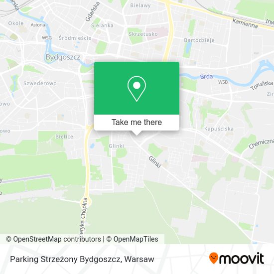 Карта Parking Strzeżony Bydgoszcz