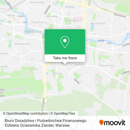 Biuro Doradztwa i Pośrednictwa Finansowego Elżbieta Ociesielska Zander map