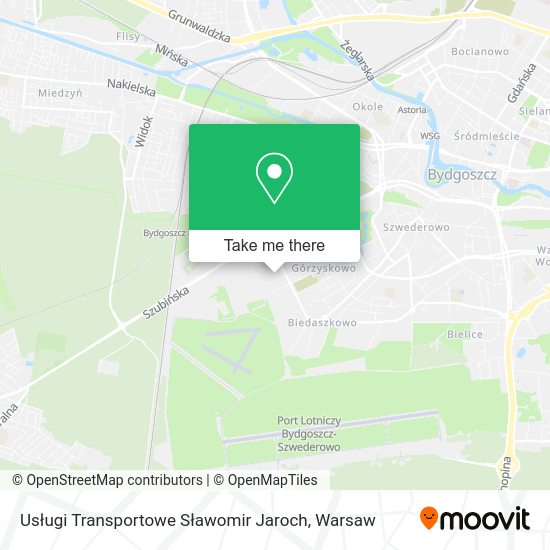 Карта Usługi Transportowe Sławomir Jaroch