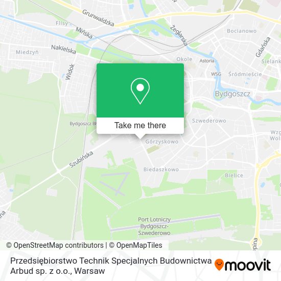 Przedsiębiorstwo Technik Specjalnych Budownictwa Arbud sp. z o.o. map