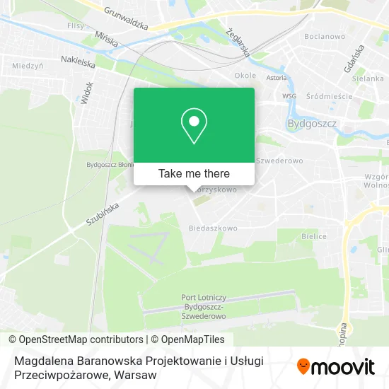 Magdalena Baranowska Projektowanie i Usługi Przeciwpożarowe map