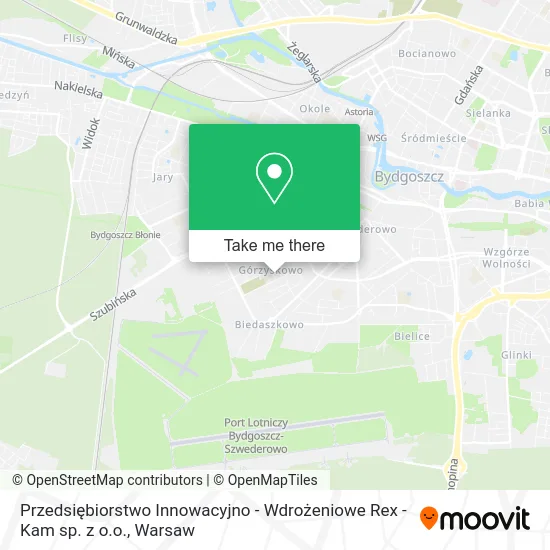 Карта Przedsiębiorstwo Innowacyjno - Wdrożeniowe Rex - Kam sp. z o.o.