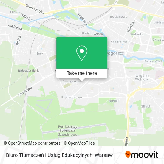 Карта Biuro Tłumaczeń i Usług Edukacyjnych
