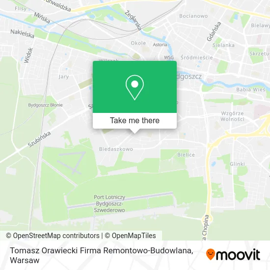 Карта Tomasz Orawiecki Firma Remontowo-Budowlana