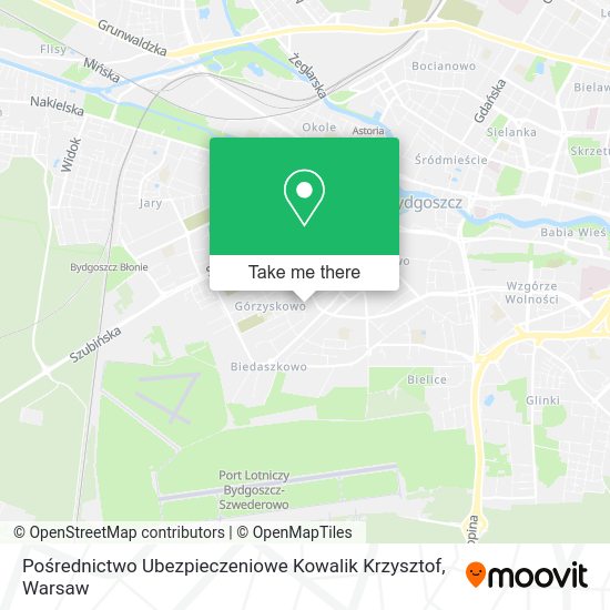 Карта Pośrednictwo Ubezpieczeniowe Kowalik Krzysztof