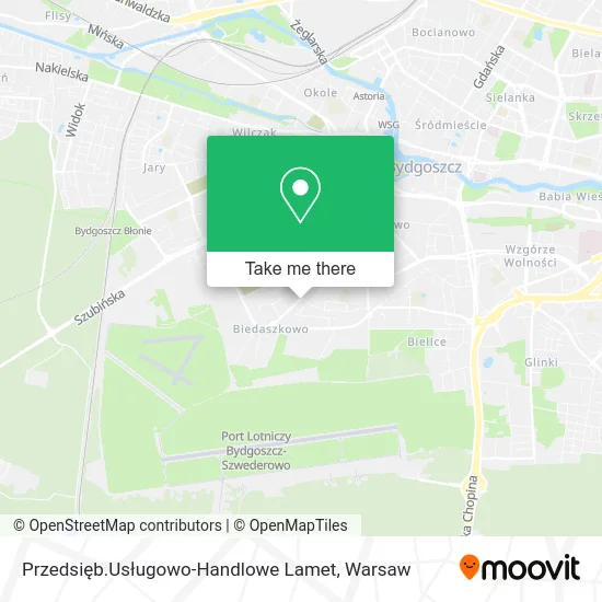 Карта Przedsięb.Usługowo-Handlowe Lamet