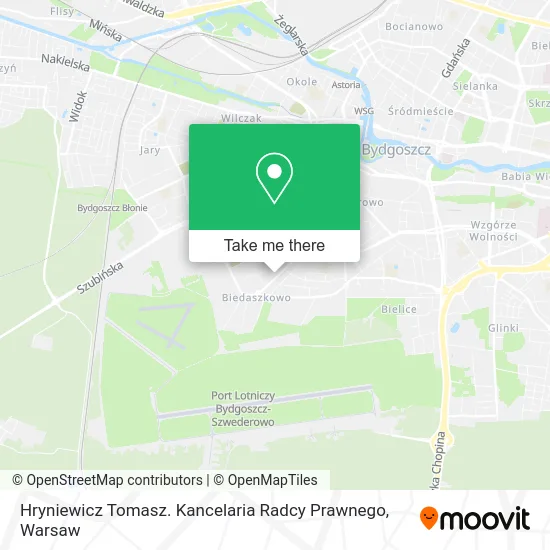 Карта Hryniewicz Tomasz. Kancelaria Radcy Prawnego