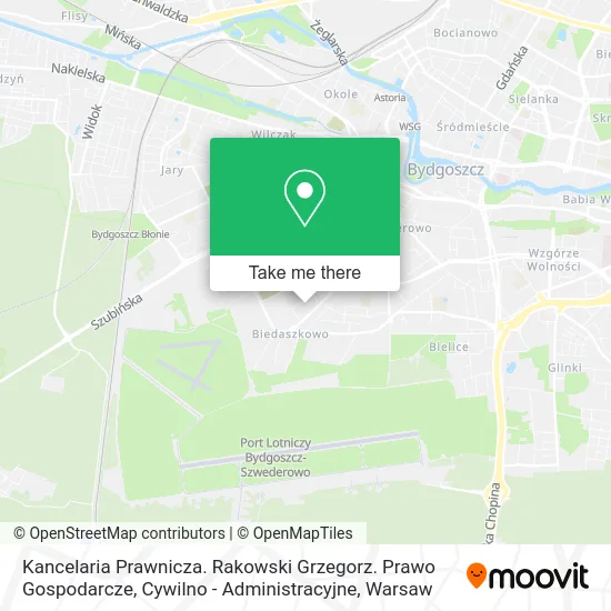 Карта Kancelaria Prawnicza. Rakowski Grzegorz. Prawo Gospodarcze, Cywilno - Administracyjne