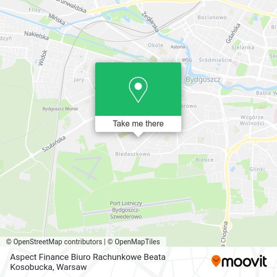 Aspect Finance Biuro Rachunkowe Beata Kosobucka map