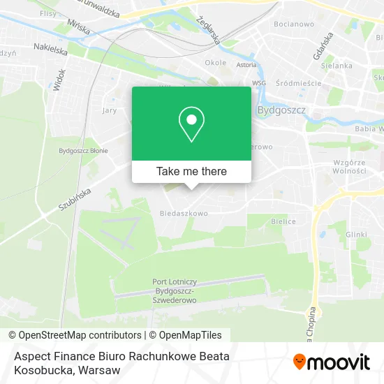 Карта Aspect Finance Biuro Rachunkowe Beata Kosobucka