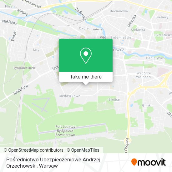 Pośrednictwo Ubezpieczeniowe Andrzej Orzechowski map