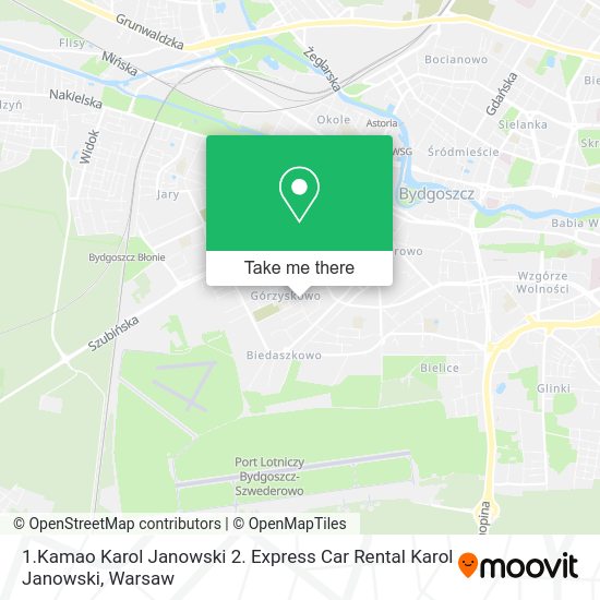 1.Kamao Karol Janowski 2. Express Car Rental Karol Janowski map