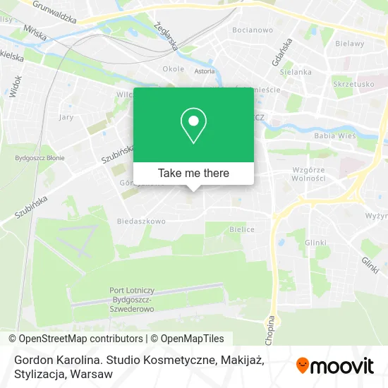 Карта Gordon Karolina. Studio Kosmetyczne, Makijaż, Stylizacja