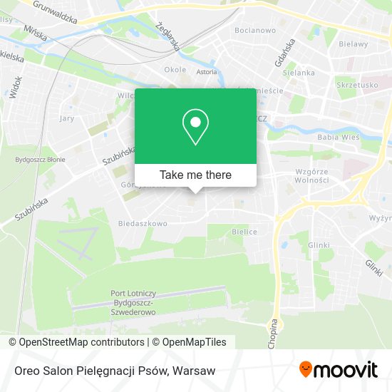 Oreo Salon Pielęgnacji Psów map