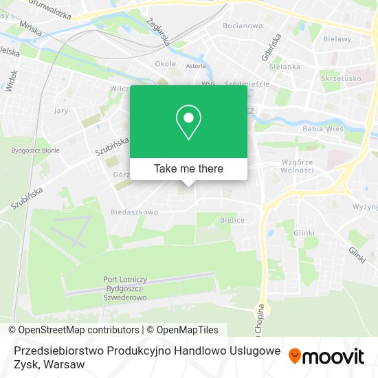 Przedsiebiorstwo Produkcyjno Handlowo Uslugowe Zysk map