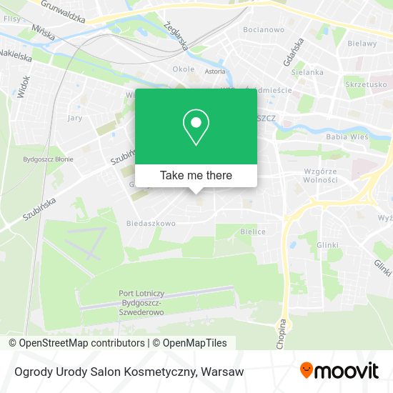 Карта Ogrody Urody Salon Kosmetyczny