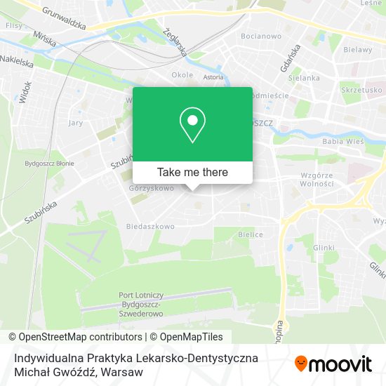 Indywidualna Praktyka Lekarsko-Dentystyczna Michał Gwóźdź map