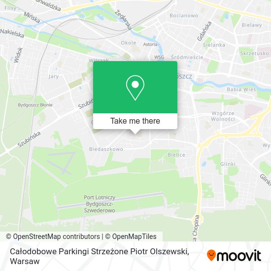 Całodobowe Parkingi Strzeżone Piotr Olszewski map