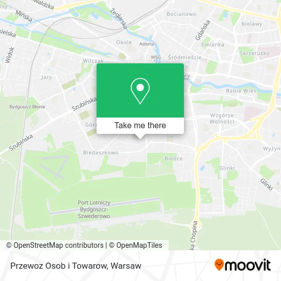 Карта Przewoz Osob i Towarow