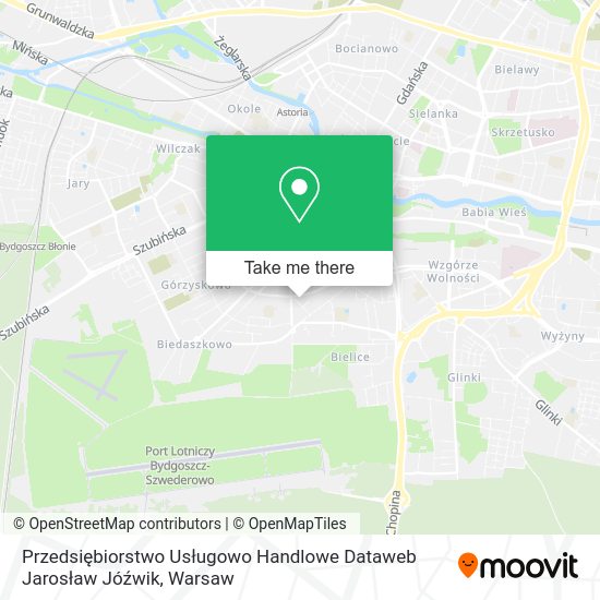 Przedsiębiorstwo Usługowo Handlowe Dataweb Jarosław Jóźwik map