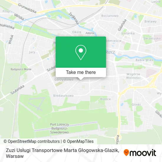 Карта Zuzi Usługi Transportowe Marta Głogowska-Glazik