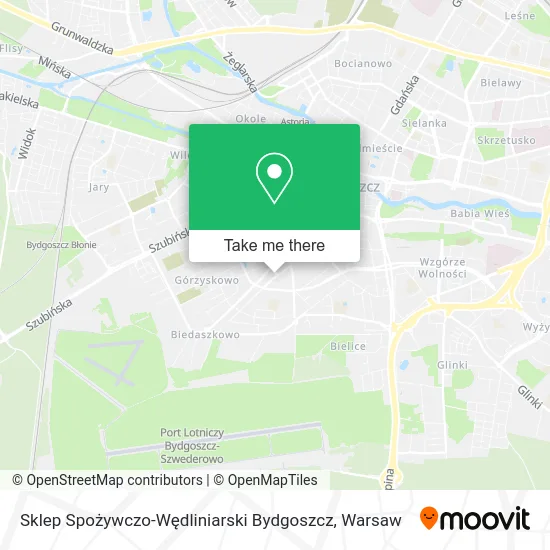 Карта Sklep Spożywczo-Wędliniarski Bydgoszcz