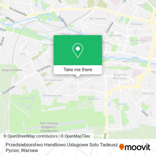 Przedsiebiorstwo Handlowo Uslugowe Solo Tadeusz Pycior map