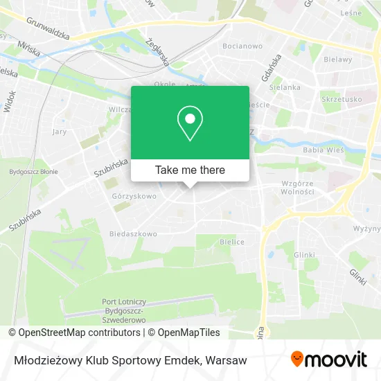 Карта Młodzieżowy Klub Sportowy Emdek