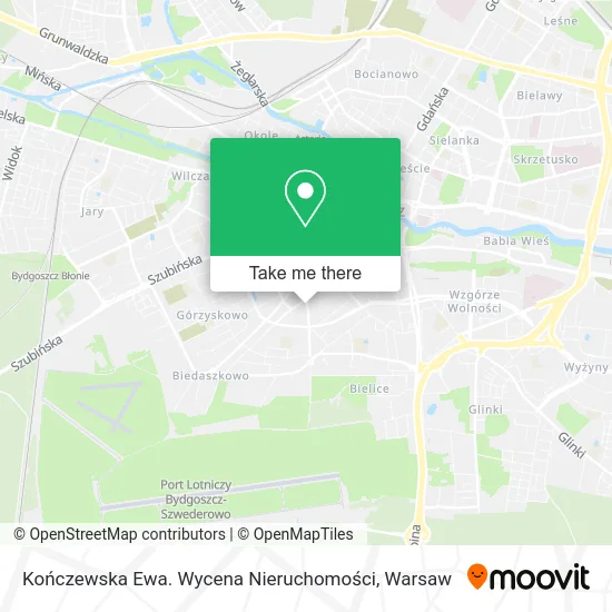 Карта Kończewska Ewa. Wycena Nieruchomości