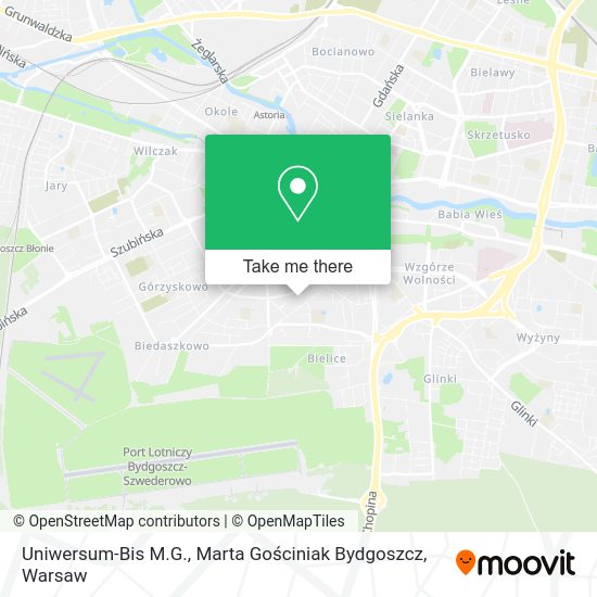 Uniwersum-Bis M.G., Marta Gościniak Bydgoszcz map