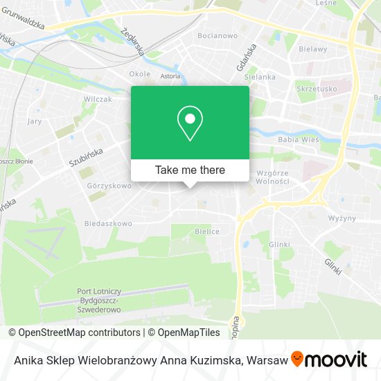 Anika Sklep Wielobranżowy Anna Kuzimska map