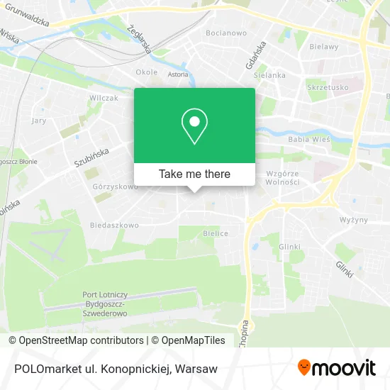 Карта POLOmarket ul. Konopnickiej