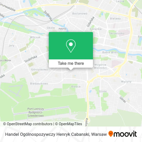 Карта Handel Ogólnospozywczy Henryk Cabanski