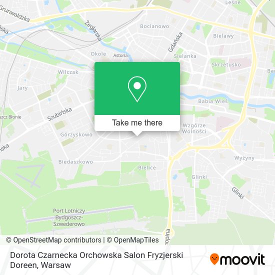 Dorota Czarnecka Orchowska Salon Fryzjerski Doreen map