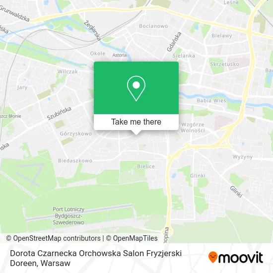 Dorota Czarnecka Orchowska Salon Fryzjerski Doreen map
