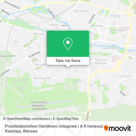 Przedsiebiorstwo Handlowo Uslugowe i A R Ireneusz Radzieja map