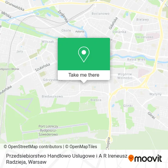 Карта Przedsiebiorstwo Handlowo Uslugowe i A R Ireneusz Radzieja