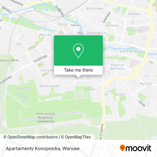 Карта Apartamenty Konopnicka