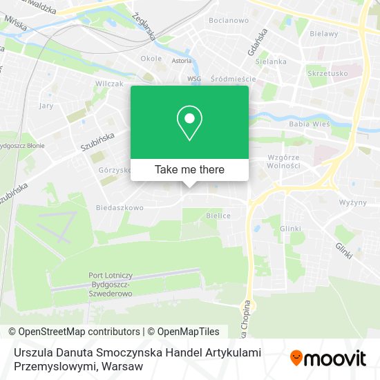 Urszula Danuta Smoczynska Handel Artykulami Przemyslowymi map