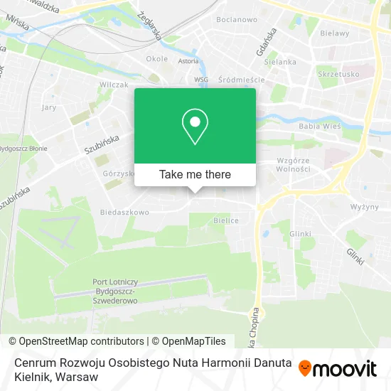 Карта Cenrum Rozwoju Osobistego Nuta Harmonii Danuta Kielnik